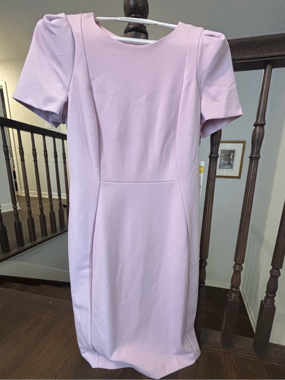 Calvin Klein Lilac Short-Sleeve Sheath Dress